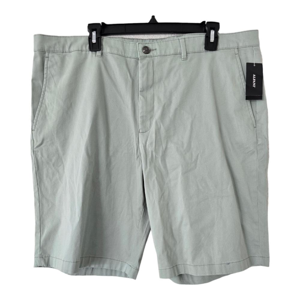 40 Alfani Shorts Men Sz 38 Green Flat Front Casual New